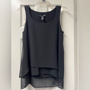 White House Black Market Woven Overlay Tank